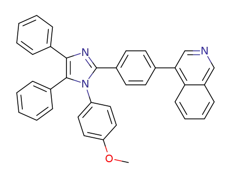 4-(4-(1-(4-methoxyphenyl)-4,5-diphenyl-1H-imidazol-2-yl)phenyl)isoquinoline