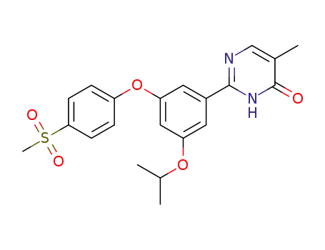 2-(3-isopropoxy-5-(4-(methylsulfonyl)phenoxy)phenyl)-5-methylpyrimidin-4(3H)-one