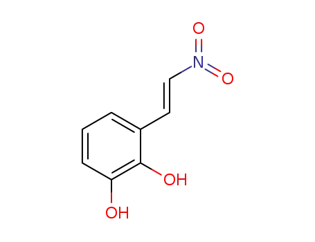 Molecular Structure of 1308250-94-3 ((E)-3-(2-nitrovinyl)benzene-1,2-diol)