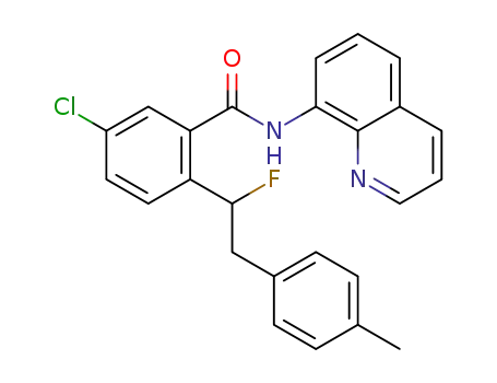 5-chloro-2-(1-fluoro-2-(p-tolyl)ethyl)-N-(quinolin-8-yl)benzamide