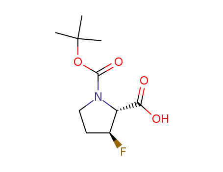 1,2-Pyrrolidinedicarboxylic acid, 3-fluoro-, 1-(1,1-dimethylethyl) ester,
(2R,3S)-