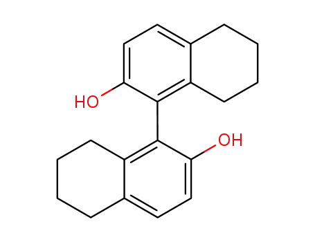 Molecular Structure of 65355-14-8 ([1,1'-Binaphthalene]-2,2'-diol,5,5',6,6',7,7',8,8'-octahydro-, (1R)-)