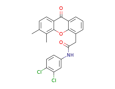 Molecular Structure of 1415113-29-9 (N-(3,4-dichlorophenyl)-2-(5,6-dimethyl-9-oxo-9H-xanthen-4-yl)acetamide)