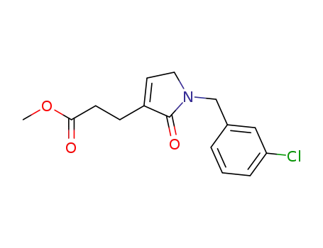 3-[1-(3-chloro-benzyl)-2-oxo-2,5-dihydro-1H-pyrrol-3-yl]-propionic acid methyl ester