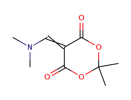 Molecular Structure of 75039-60-0 (5-(DIMETHYLAMINOMETHYLENE)-2,2-DIMETHYL-1,3-DIOXANE-4,6-DIONE)
