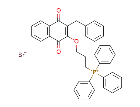 3-[(3-(benzyl)-1,4-dioxonaphthalen-2-yl)oxy]propyltriphenylphosphonium bromide