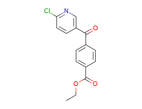 Benzoic acid,4-[(6-chloro-3-pyridinyl)carbonyl]-, ethyl ester