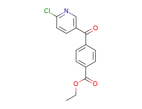 Molecular Structure of 727409-20-3 (4-(6-CHLOROPYRIDINE-3-CARBONYL)BENZOIC ACID ETHYL ESTER)