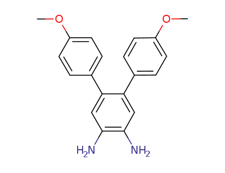 Molecular Structure of 948031-15-0 (4,5-bis-(4-methoxyphenyl)phenylene-1,2-diamine)