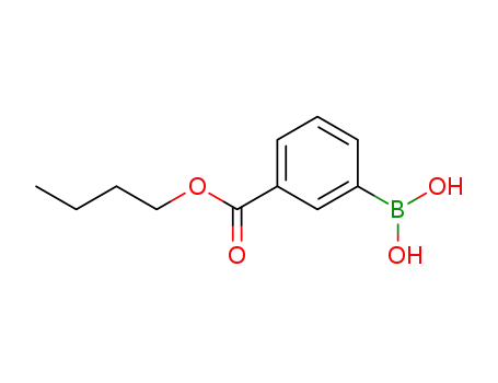 Molecular Structure of 827300-04-9 (3-(BUTOXYCARBONYL)PHENYLBORONIC ACID)