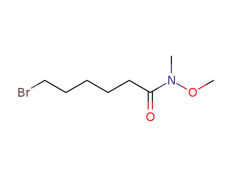 Molecular Structure of 130250-59-8 (Hexanamide, 6-bromo-N-methoxy-N-methyl-)