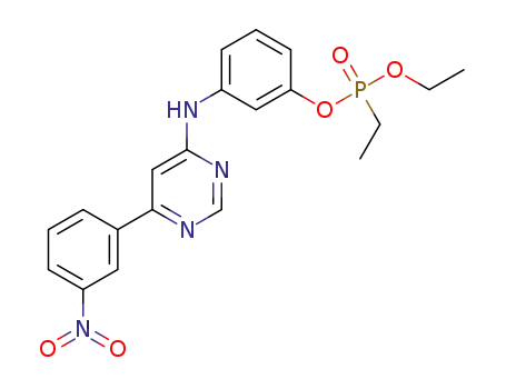 ethyl 3-{[6-(3-nitrophenyl)pyrimidin-4-yl]amino}phenyl ethylphosphonate