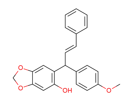 (SR,E)-6-(1-(4-methoxyphenyl)-3-phenylallyl)benzo[d][1,3]dioxol-5-ol