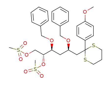 C<sub>33</sub>H<sub>42</sub>O<sub>9</sub>S<sub>4</sub>
