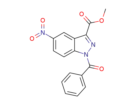 1-benzoyl-5-nitro-1H-indazole-3-carboxylic acid methyl ester