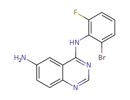 N<SUP>4</SUP>-(2-bromo-6-fluorophenyl)quinazoline-4,6-diamine