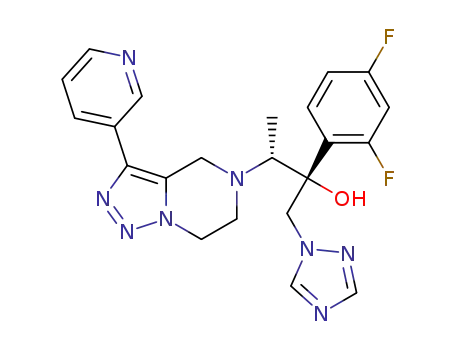 (2R,3R)-3-(3-(pyridin-3-yl)-6,7-dihydro-[1,2,3]triazolo[1,5-a]pyrazin-5(4H)-yl)-2-(2,4-difluoro-phenyl)-1-(1H-1,2,4-triazol-1-yl)butan-2-ol