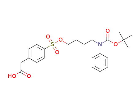 (4-[4-(tert-butoxycarbonylphenylamino)butoxysulfonyl]phenyl)acetic acid