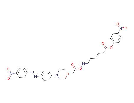 4-nitrophenyl 3-(4-((4-nitrophenyl)diazenyl)phenyl)-8-oxo-6,9-dioxa-3,10-diazahexadecan-16-oate