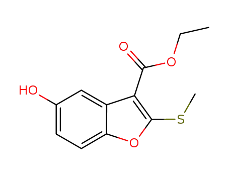 ethyl 5-hydroxy-2-(methylthio)benzofuran-3-carboxylate