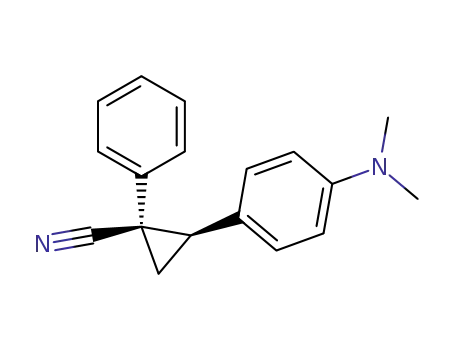 Molecular Structure of 6114-58-5 (2-[p-(Dimethylamino)phenyl]-1-phenylcyclopropanecarbonitrile)