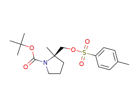 1,1-dimethylethyl (2R)-2-methyl-2-({[(4-methylphenyl)sulfonyl]oxy}methyl)pyrrolidine-1-carboxylate