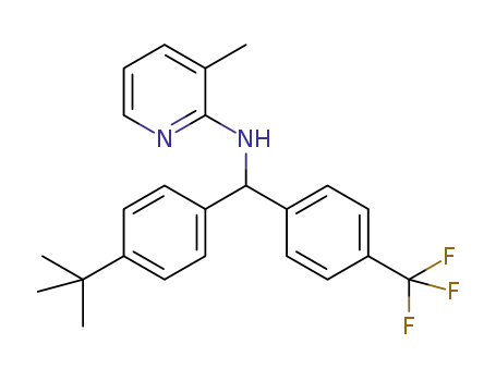 N-[{4-(tert-butyl)phenyl}{4-(trifluoromethyl)phenyl}methyl]-3-methylpyridin-2-amine