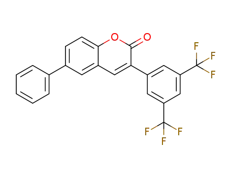 3-(3,5-bis(trifluoromethyl)phenyl)-6-phenyl-2H-chromen-2-one