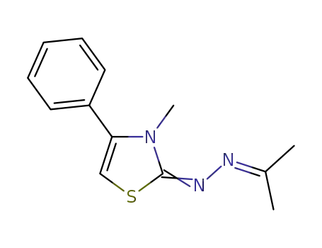 2,3-dihydro-3-methyl-4-phenyl-2-(propan-2-ylidenehydrazinylidene)-1,3-thiazole