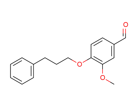 Molecular Structure of 656810-25-2 (Benzaldehyde, 3-methoxy-4-(3-phenylpropoxy)-)
