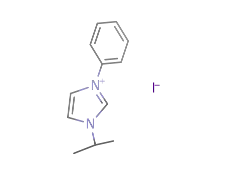 Molecular Structure of 1256768-10-1 (3-isopropyl-1-phenyl-1H-imidazol-3-ium iodide)