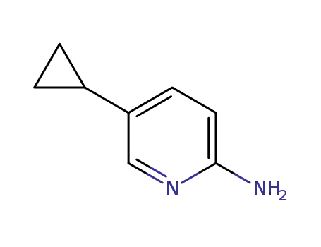 Molecular Structure of 893738-68-6 (5-cyclopropylpyridin-2-amine)