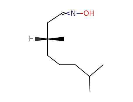 Molecular Structure of 22457-26-7 (Octanal, 3,7-dimethyl-,oxime)