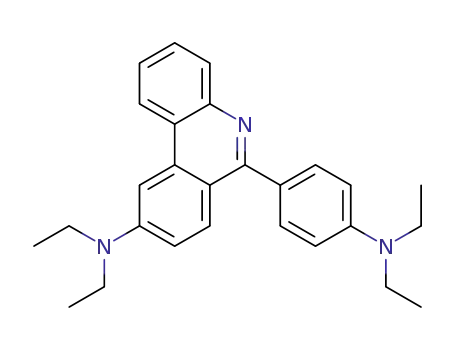 Molecular Structure of 1402905-36-5 (6-(4-(diethylamino)phenyl)-N,N-diethylphenanthridin-9-amine)