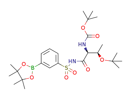 tert-butyl ((2S,3R)-3-(tert-butoxy)-1-oxo-1-(3-(4,4,5,5-tetramethyl-1,3,2-dioxaborolan-2-yl)benzenesulfonamido)butan-2-yl)carbamate