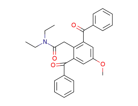 Molecular Structure of 1422748-02-4 (2-(2,6-dibenzoyl-4-methoxyphenyl)-N,N-diethylacetamide)
