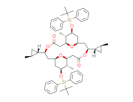 (1S,5S,7R,9S,10S,11S,15S,17R,19S,20S)-9,19-Bis-(tert-butyl-diphenyl-silanyloxy)-10,20-dimethyl-5,15-bis-((1S,2S)-2-methyl-cyclopropyl)-4,14,21,22-tetraoxa-tricyclo[15.3.1.1<sup>7,11</sup>]docosane-3,13-dione