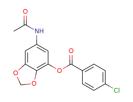 6-acetamidobenzo[d][1,3]dioxol-4-yl 4-chlorobenzoate