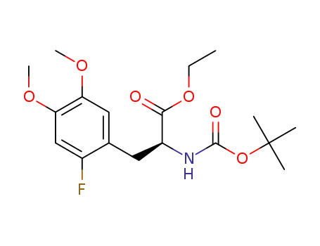 N-(tert-butoxycarbonyl)-3,4-di(tert-butoxycarbonyloxy)-6-fluoro-L-phenylalanine ethyl ester