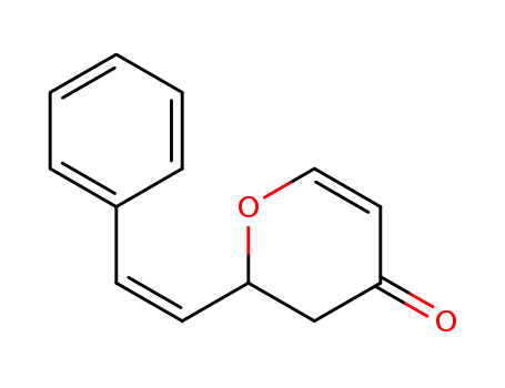 4H-Pyran-4-one, 2,3-dihydro-2-[(1Z)-2-phenylethenyl]-