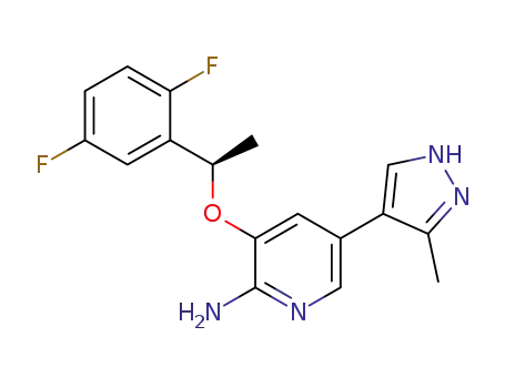 (R)-3-[1-(2,5-difluorophenyl)ethoxy]-5-(3-methyl-1H-pyrazol-4-yl)pyridin-2-amine