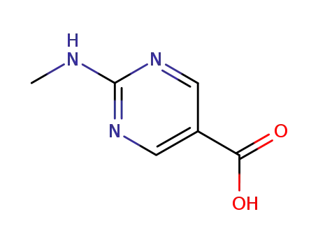 Molecular Structure of 5388-21-6 (5-Pyrimidinecarboxylic acid, 2-(methylamino)- (7CI,8CI,9CI))
