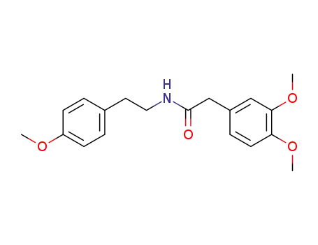 Molecular Structure of 13397-02-9 (2-(3,4-dimethoxyphenyl)-N-[2-(4-methoxyphenyl)ethyl]acetamide)