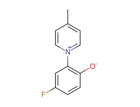 Molecular Structure of 1449307-65-6 (4-fluoro-2-(4-methylpyridin-1-ium-1-yl)phenolate)