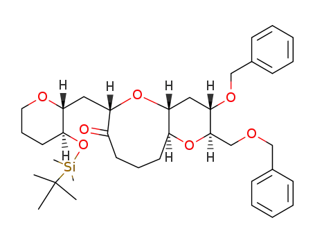 (2R,3S,4aR,6S,10aS)-3-(benzyloxy)-2-((benzyloxy)methyl)-6-(((2R,3S)-3-((tert-butyldimethylsilyl)oxy)tetrahydro-2H-pyran-2-yl)methyl)octahydropyrano[3,2-b]oxocin-3(6H)-one
