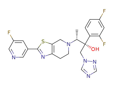 (2R,3R)-2-(2,4-difluorophenyl)-3-(2-(3-fluoropyridin-5-yl)-6,7-dihydrothiazolo[5,4-c]piperidine-5(4H)-yl)-1-(1H-1,2,4-triazol-1-yl)butan-2-ol