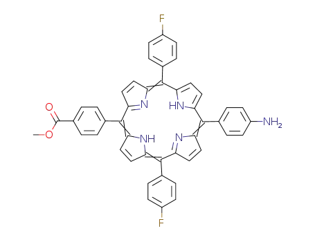 15-(4-carbomethoxyphenyl)-5-(4-aminophenyl)-10,20-bis-(4-fluorophenyl)porphyrin