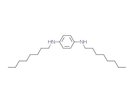 Molecular Structure of 1241-28-7 (N,N'-Dioctyl-p-phenylenediamine)