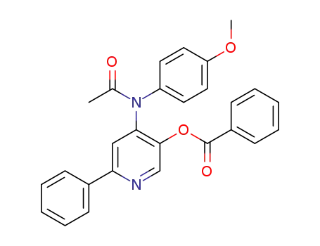 4-(N-(4-methoxyphenyl)acetamido)-6-phenylpyridin-3-yl benzoate