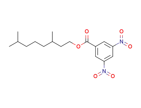 Molecular Structure of 978-60-9 (3,7-dimethyloctyl 3,5-dinitrobenzoate)